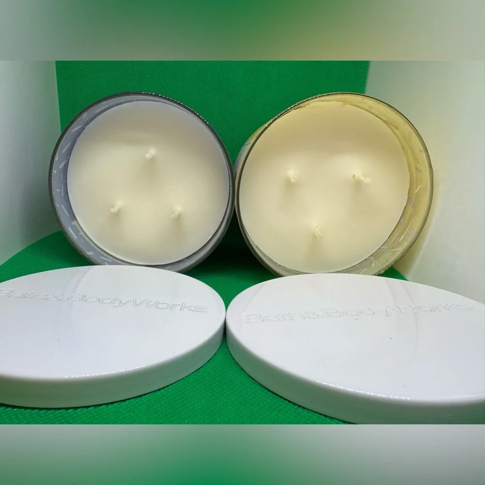 Limoncello & Unicorn Sprinkles / PB&J Ice Cream Set of 2 BBW 3-Wick Candles NWT - Picture 3 of 5